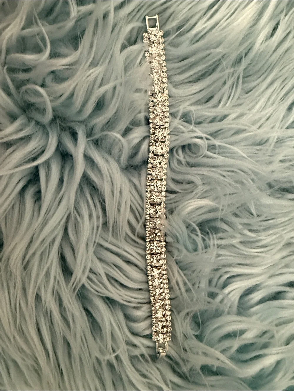 Silver Crystal Tennis Bracelet for Women - Sparkling Silver Bracelet